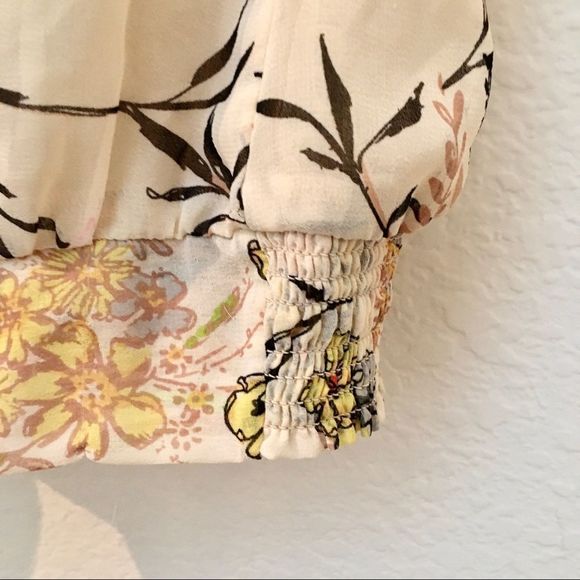 Daniel Rainn Semi Sheer Flowy Ruffle Sleeve Floral Top, lined, M GUC - Picture 3 of 8